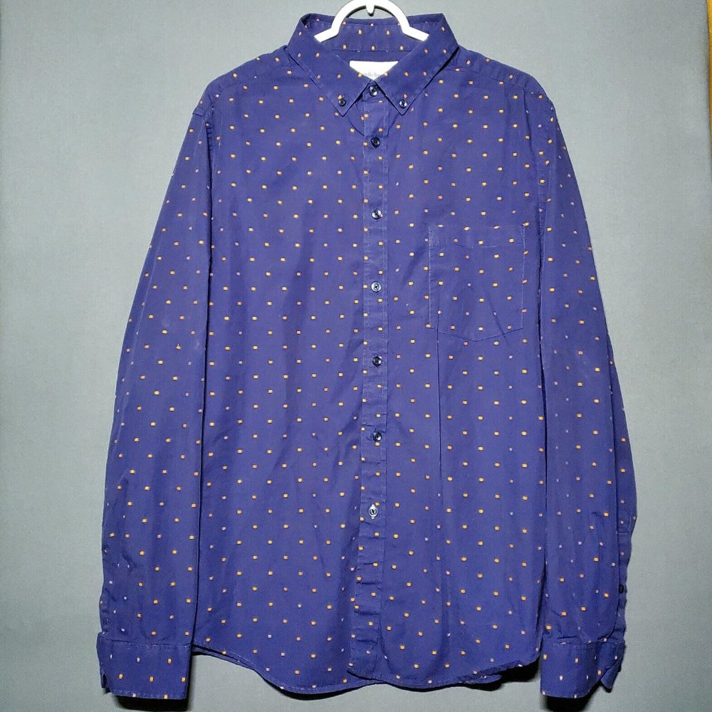 Goodfellow Northrop Men's 100% Cotton Long Sleeve Button Up XL